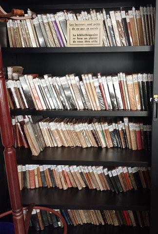 Espace lecture — bibliothèque (intérieur)